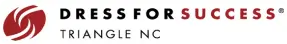 Logo for Dress for Success Triangle NC, representing empowerment and career development support for women.